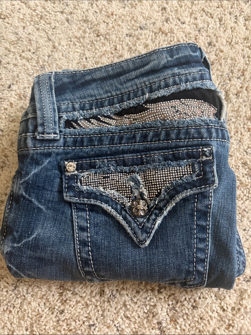 Miss Me Blue Boot Cut Jeans